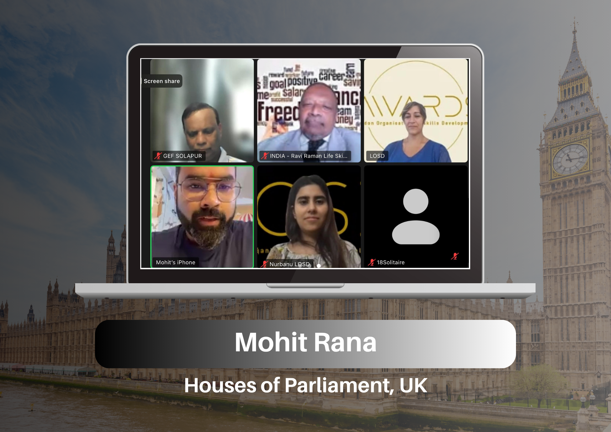 Dr. Mohit Rana Receives Global Recognition with LOSD Excellence Award 2025 at UK Parliament