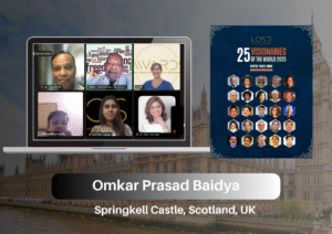 Dr. Omkar Prasad Baidya Featured in 25 Visionaries of the World by the London Organisation of Skills & Development, Launched at Sprinkell Castle, Scotland