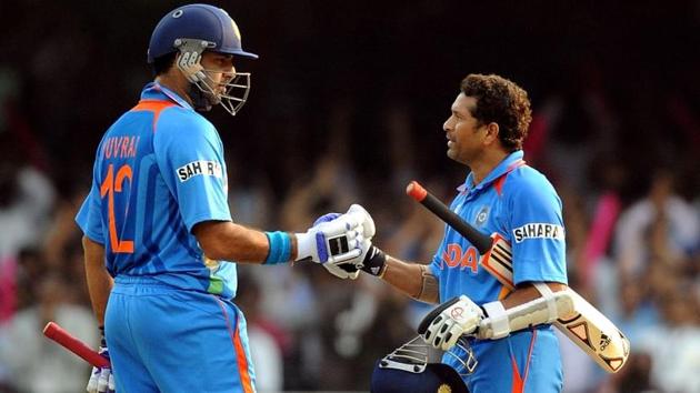Sachin Tendulkar and Yuvraj Singh